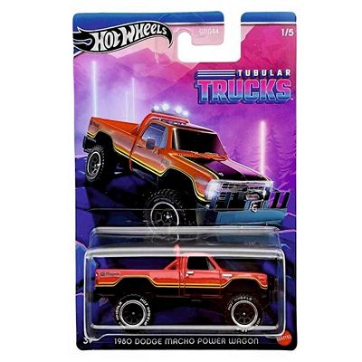 Hot Wheels Tubular Trucks 1980 Dodge Macho Power Wagon HRR95