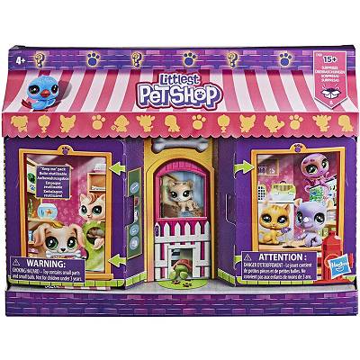 Littlest Pet Shop - Figurki niespodzianki 8-Pak + Akcesoria Sklep Zoologiczny E7428