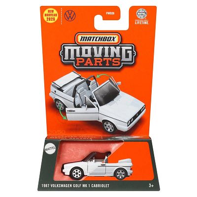 Matchbox Moving Parts - 1987 Volkswagen GOLF MK1 Cabriolet JBW73