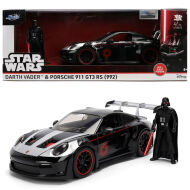 JADA Star Wars Metalowy samochód Porsche 911 GT3 RS 1:24 + figurka Darth Vader 36477