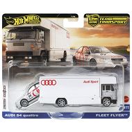 Hot Wheels - Pojazd transportowy Fleet Flyer i Audi S4 quattro JBM30 FLF56