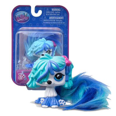 Littlest Pet Shop seria 6 Zwierzątko Nr 486 Fuzzy Pet Pies Komodor 01161