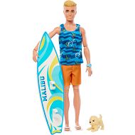 Barbie Ken Surfer z deską i pieskiem HPT50