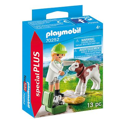 Playmobil - Pani weterynarz z cielaczkiem 70252