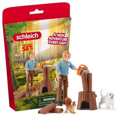 Schleich Leśniczy z piłą spalinową 81475