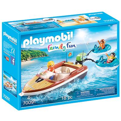 Playmobil - Łódź motorowa z pontonami 70091