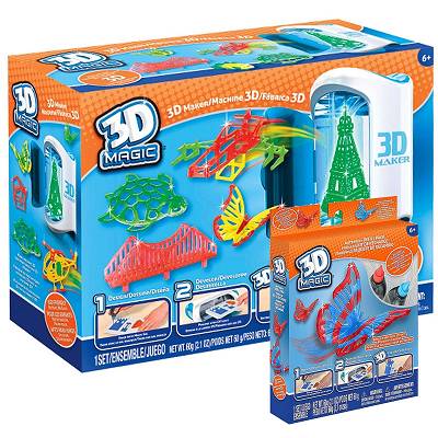 3D Magic Drukarka 3D Zestaw startowy + rozszerzenie Motyle Zest 1