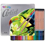 Colorino - Kredki ołówkowe okrągłe ARTIST 24 kol. w metalowym pudełku 83263
