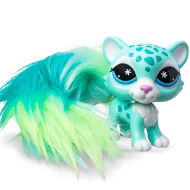 Littlest Pet Shop seria 6 Zwierzątko Nr 492 Fuzzy Pet Śnieżny Leopard 01165