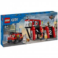 LEGO City Remiza strażacka z wozem 60414