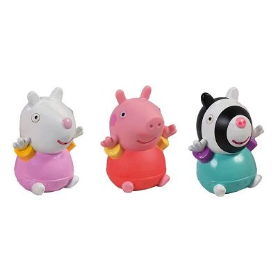 Tomy Toomies Świnka Peppa - Figurki do wody zestaw z przyjaciółmi 3-pak E73413