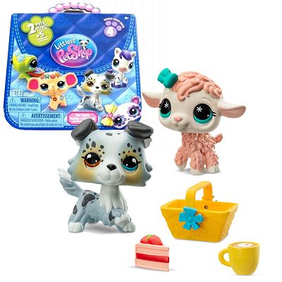 Littlest Pet Shop seria 4 Cotage Picnic 2-pak #245 i #246 00600