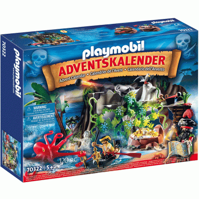 Playmobil - Kalendarz adwentowy Poszukiwania skarbu w zatoce 70322