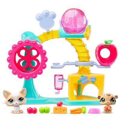 Littlest Pet Shop - Zestaw Fabryka Zabawy + 2 figurki LPS00519