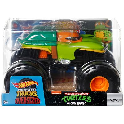 Hot Wheels Monster Truck 1:24  Turtles Michelangelo HYJ15 FYJ83
