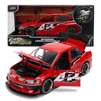 JADA Fast&Furious Szybcy i wściekli Metalowy samochód Mitsubishi Lancer Evolutin 36208