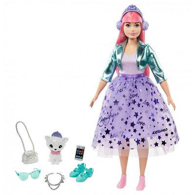 Barbie Princess Adventure - Lalka Księżniczka Daisy z kotkiem GML77