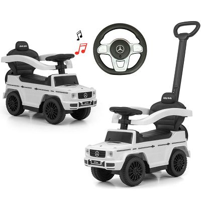 Milly Mally Jeździk Pojazd z rączką MERCEDES G350d White