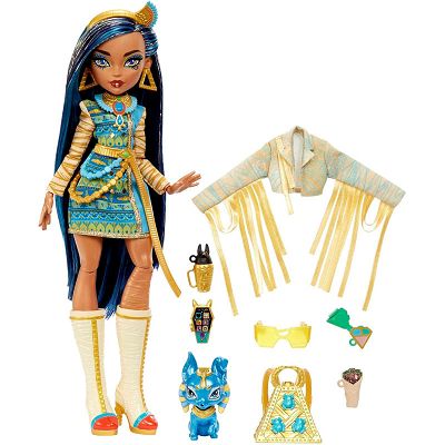 Monster High - Lalka podstawowa Cleo de Nile + zwierzątko HHK54