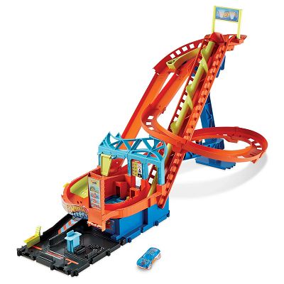 Hot Wheels City - Rajdowy Rollercoaster Zestaw z napędem HDP04