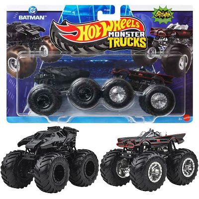 Hot Wheels - Monster Trucks 2pak DC Batman vs 5 Classic Batman JCC80