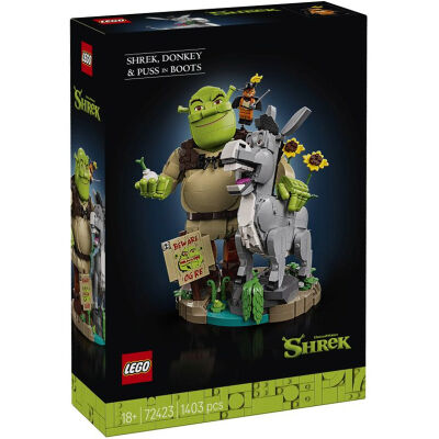 LEGO Icons SHREK - Shrek, Osioł i Kot w butach 72423