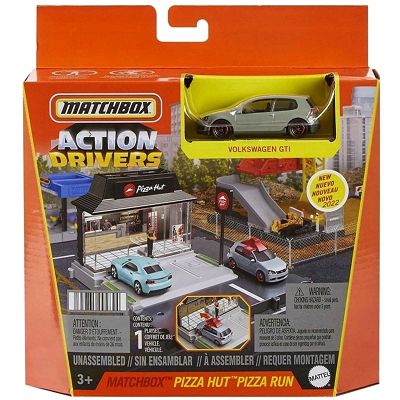 Matchbox Prawdziwe Przygody Action Drivers zestaw Pizza Hut HJT90