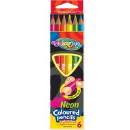 Colorino - Kredki neonowe trójkątne 6 kolorów 33053