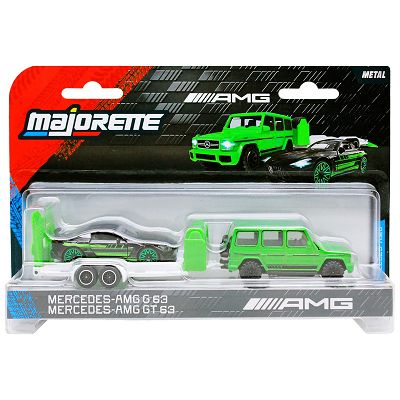 Majorette Mercedes-AMG Deluxe Trailer - G 63 z przyczepą i GT 63 2103000