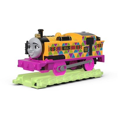 Fisher Price Track Master - Świecąca lokomotywa + tory Nia FVJ75