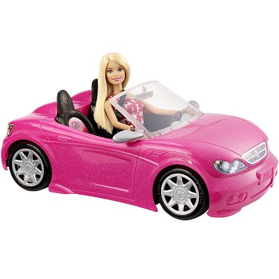 Barbie Luksusowy kabriolet + lalka Barbie DJR55