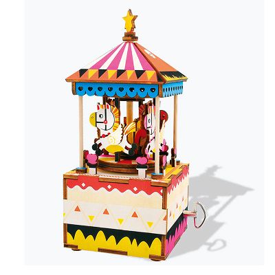 Colorino - Zestaw modelarski z pozytywką Merry go round  37152