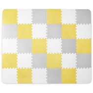 Kinderkraft Mata piankowa puzzle LUNO yellow