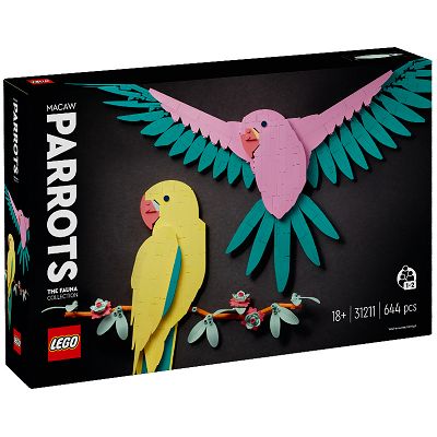 LEGO Art Kolekcja zwierząt - papugi ary 31211
