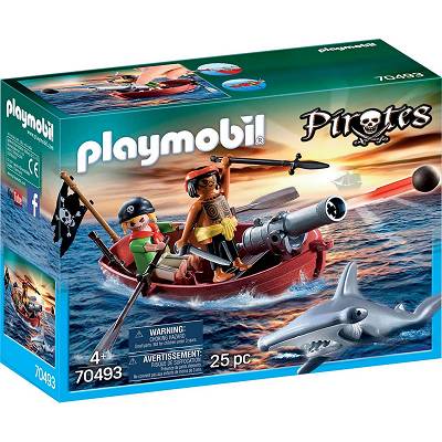 Playmobil - Łódź piracka z armatą 70493