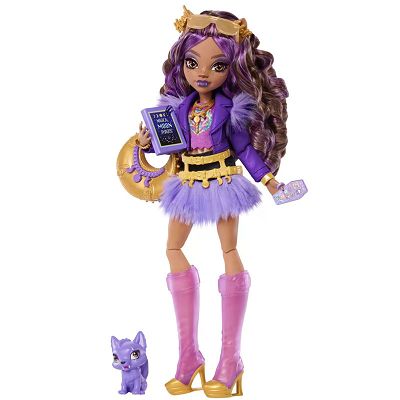 Monster High - Lalka podstawowa Clawdeen Wolf + zwierzątko JHK30