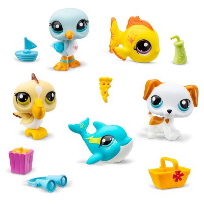 Littlest Pet Shop - Zestaw plaża 5 figurkek LPS00517