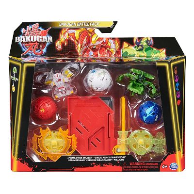 Bakugan Battle Pack Gra strategiczna + Figurki Bruiser 2x Dragonoid Hammerhead Nillious 20142085