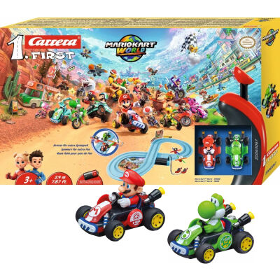 Carrera First 1. Mario Kart World Tor Mario vs Yoshi 2,4 m. 63067