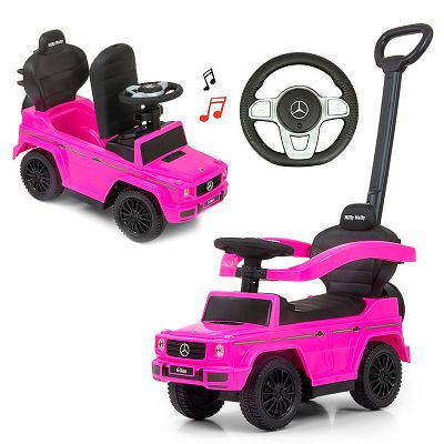 Milly Mally Jeździk Pojazd z rączką MERCEDES G350d Pink