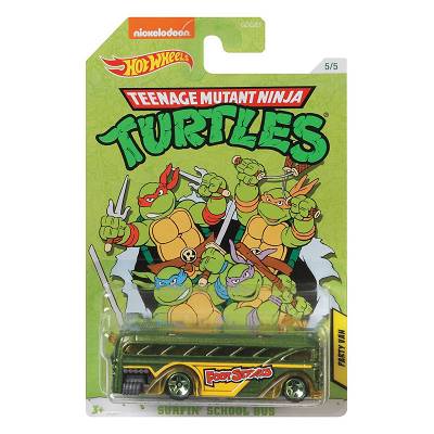 Hot Wheels - Samochodzik filmowy Żółwie NInja Party Van GJV08