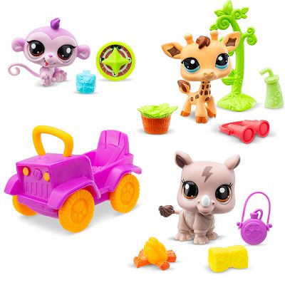 Littlest Pet Shop - Zestaw safari + 3 figurki LPS00524