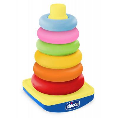 Chicco - Pastelowa Wieża z pierścieni 74235