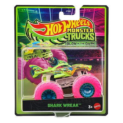 Hot Wheels - Monster Trucks Glow in the Dark - SHARK WREAK JFX14 JFX08