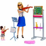 Barbie - Lalka Nauczycielka muzyki z uczennicą FXP18
