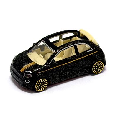 Majorette Factory Custom - Fiat 500 Black gold 9002904