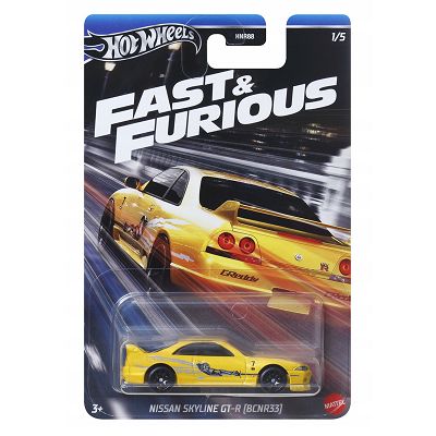 Hot Wheels Fast & Furious - Nissan Skyline GT-R [BCNR33] HRW51 HNR88