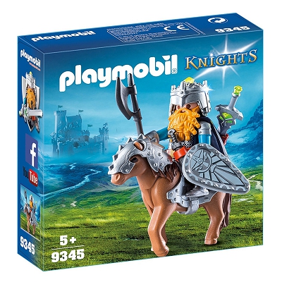 Playmobil - Krasnolud z wojowniczym kucykiem 9345
