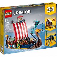 LEGO Creator - Statek wikingów i wąż z Midgardu 31132