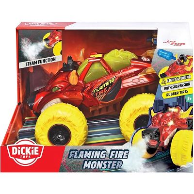 Dickie Toys Flaming Fire Monster światło dźwięk i para wodna 3754003